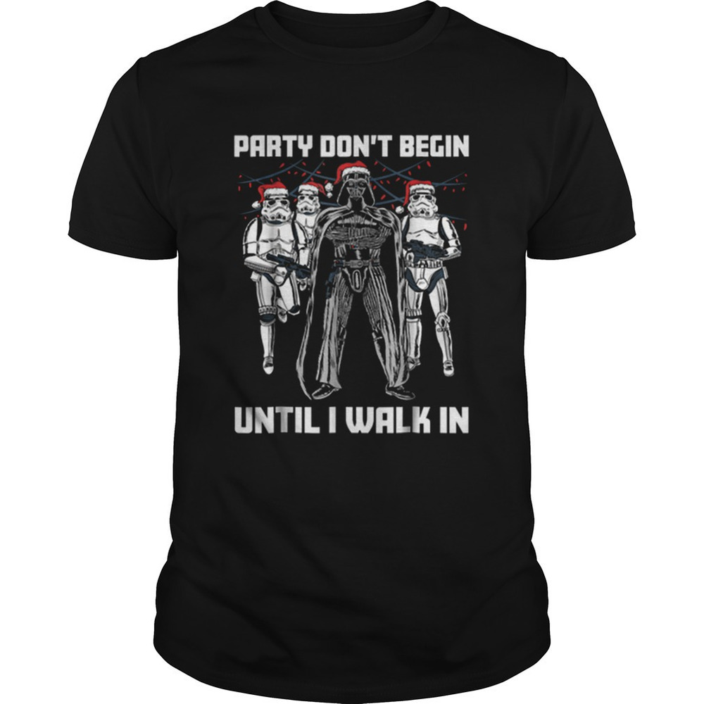 Pretty Star Wars Santa Vader Party When I Walk In Christmas Shirt